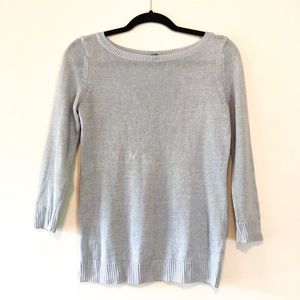 Talbots Blue Linen Sweater